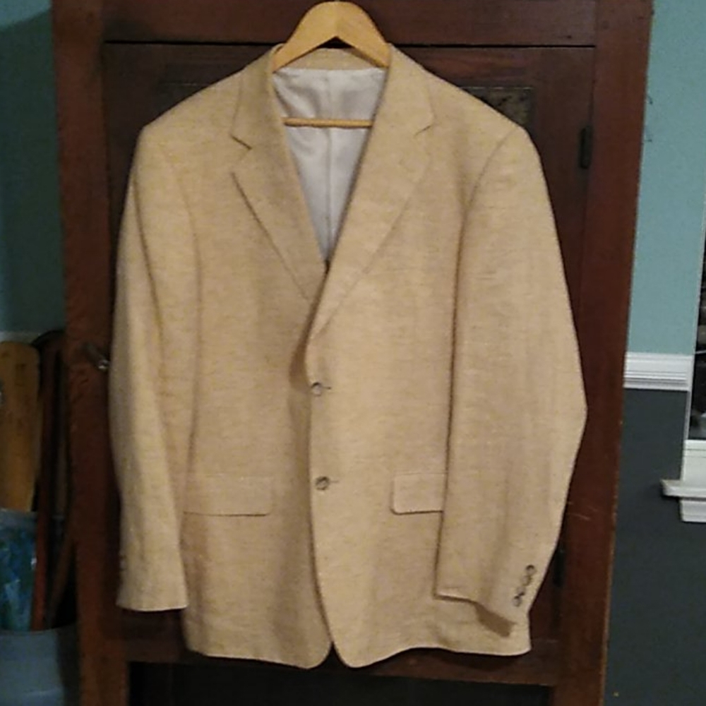 Balmain 100% linen lined sport coat/blazer 54R